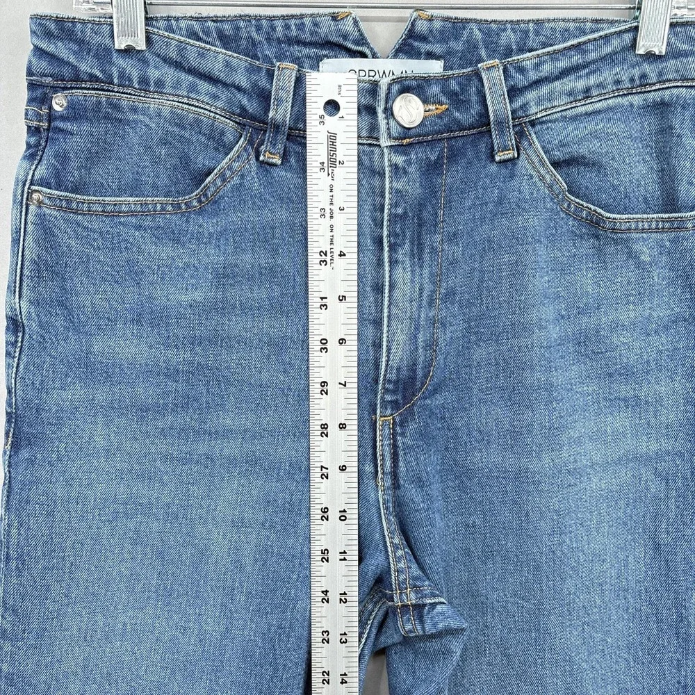 SPRWMN Jeans Womens‎ 30 Blue Skinny Straight High Rise Made In USA Denim Stretch